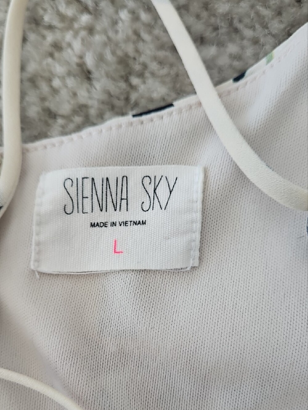 Sienna Sky Cream Floral Striped Wide-Leg Jumpsuit - Picture 3 of 7